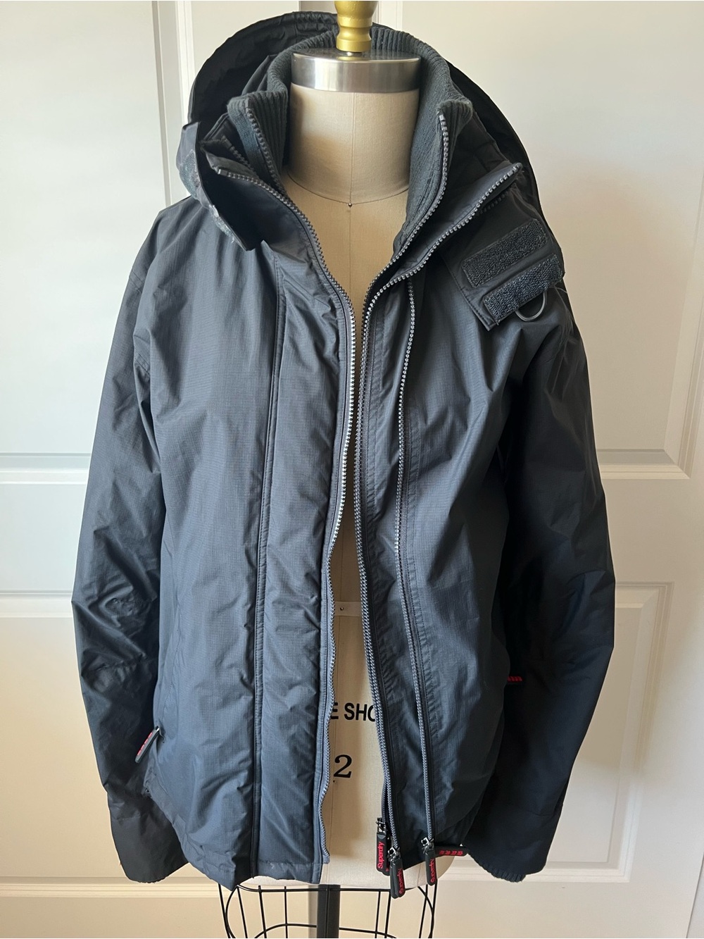 Superdry Black Label Men's Gray Hooded Jacket